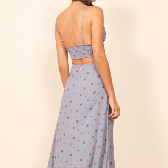 NWT Reformation Catania Bralette Top in Blue Size 2 - Picture 2 of 8